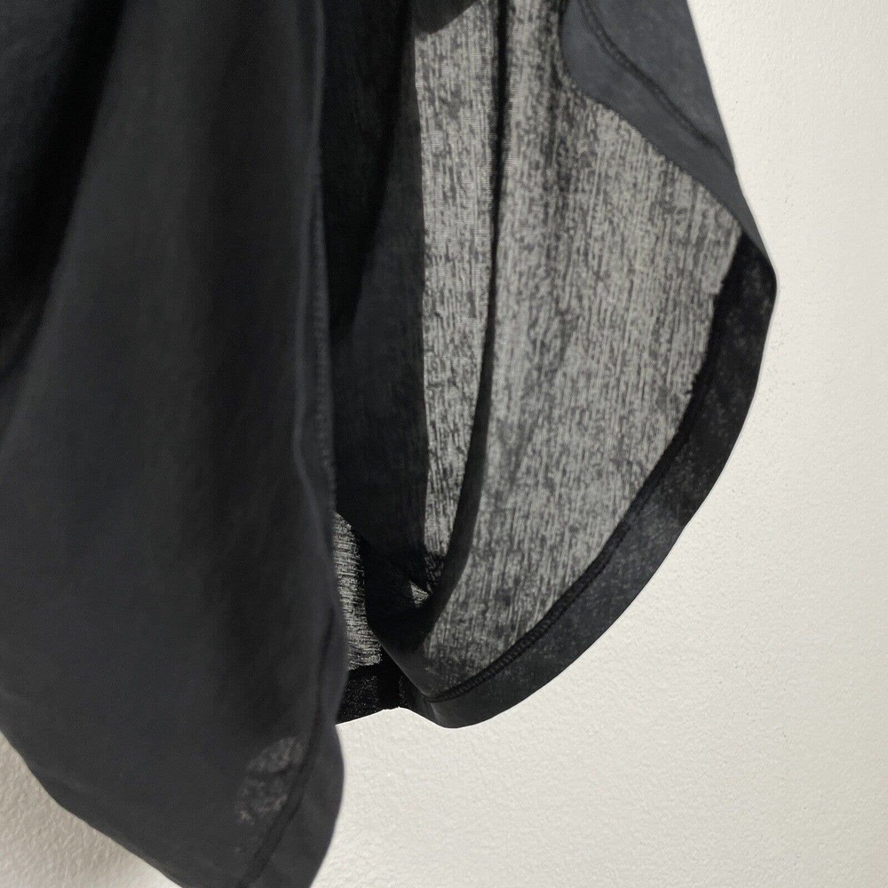 Athleta Vapor T-Shirt S Black Sheer Lightweight Breathable Crew Neck - Picture 9 of 10